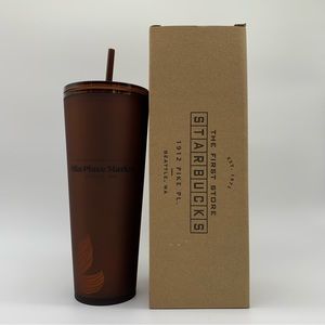 Starbucks Pike Place Matte Brown Siren Soft Touch Venti Tumbler